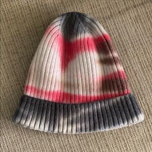 Multicolor Ribbed Knit Beanie